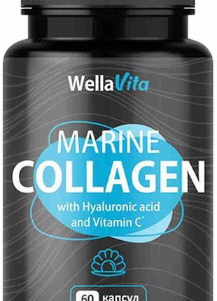 Wella vita коллаген морськoй c гиалуроновой кислотой и витамином с капсулы