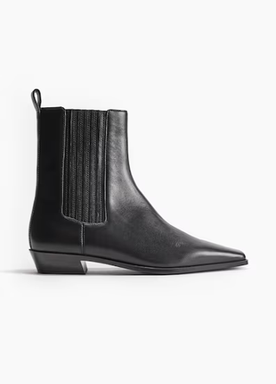 Кожаные ботильоны h&m premium selection 1241592001