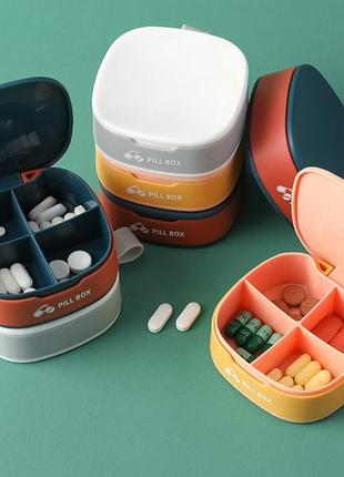 Кишенькова пігульниця pill box 4 відділення