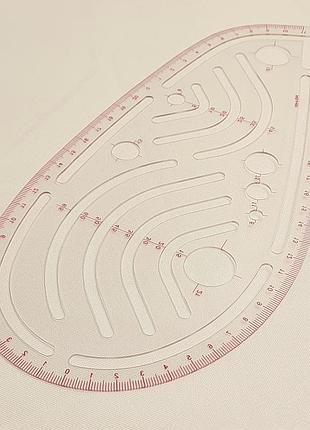 Лекало портновское изогнутое "капля с волнами"