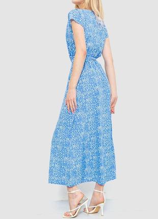 Платье с принтом, цвет голубой, 214r055-24 фото