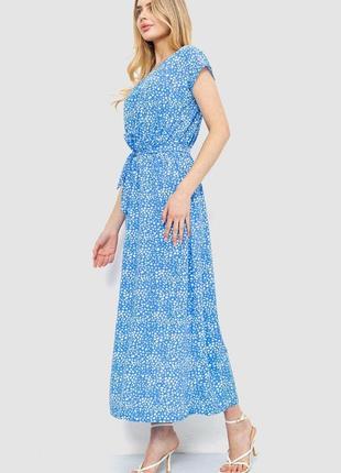 Платье с принтом, цвет голубой, 214r055-23 фото