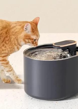 Автоматична поїлка для тварин 3 л фонтан для котів і собак pet water dispenser ukc зі змінним фільтром4 фото