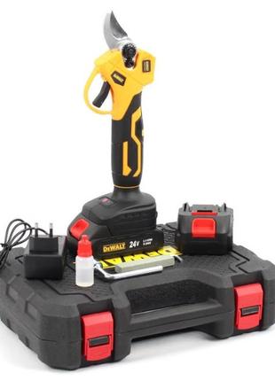 Аккумуляторный секатор dewalt dcmpp540p1 (24v, 5ah), акб секатор девольт