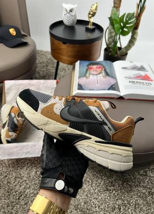 Мужские кроссовки nike c2k run runtekk black beige brown 41-42-43-44-45