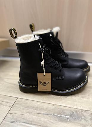 Черевики dr. martens 1460 serena з хутром