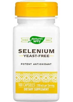 Селен nature's way selenium 200 mcg 100 caps