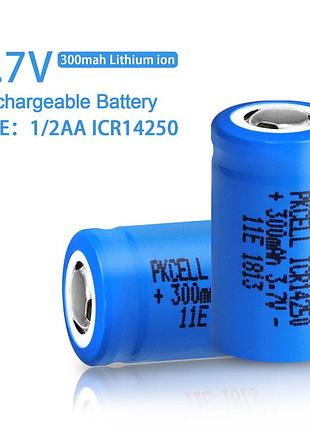 Аккумулятор 14250 - 300mah 3.7v ultrafire (цена за 1 штуку)