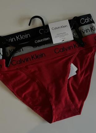 Набір трусиків жіночіх , 3 шт, calvin klein/ кельвін клеін,  оригінал із сша tommy hilfiger