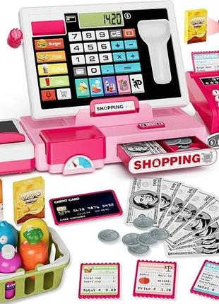 Дитяча іграшка-касовий апарат із справжнім калькулятором, hyes