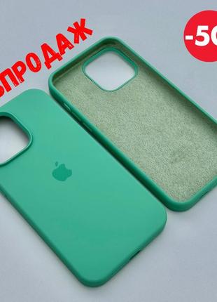 Оригинальный чехол silicone case для iphone xs max (spearmint)