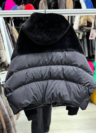 Пуховик жіночий пуховик чорний пуховик зимовий пуховик з хутром