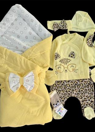 Набір на виписку з пологового та для повсякденного користування унісекс (56 розмір) (набори на виписку із