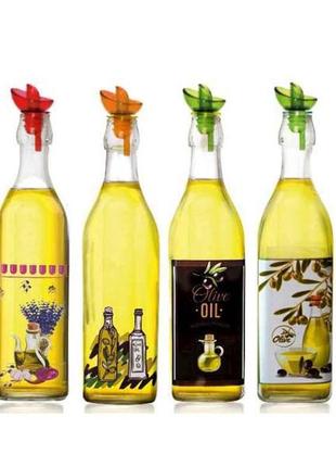 Пляшка для олії та оцту 1л мікс прованс 701-10 тм snt