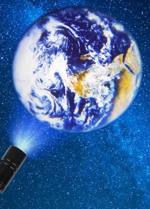 Лазерный ночник-проектор земля от usb