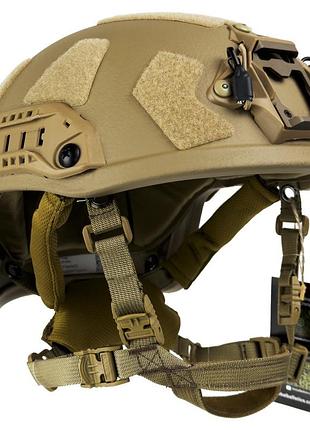 Шолом каска fast velcro рівень захисту nij iiia. койот броньошлом тактичний fast coyot