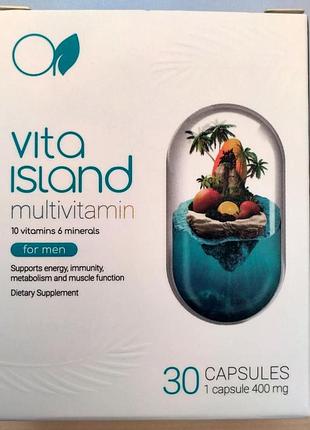 Vita island multivitamin for men мультивитамин для мужчин, 30 капс