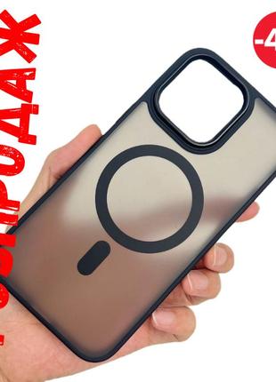 Чохол magnetic color з magsafe для iphone 11 (black)