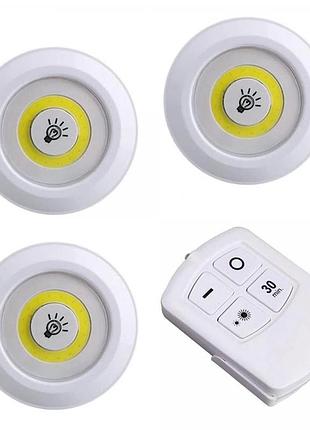 Настінне підсвічування з пультом та таймерів 3 лампи