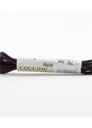 Шнурки аксесуари для взуття чорні coccine 75 см