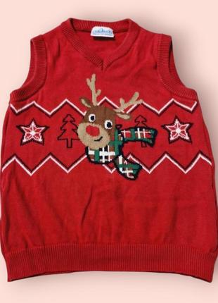 Новорічна жилетка светр світер