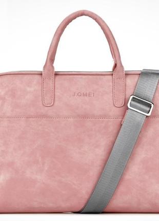 Сумка для ноутбука 15,6" digital j. qmei pink