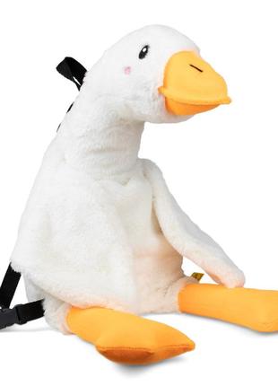 М'яка іграшка kidsqo рюкзак гусь-обіймусь 69 см білий (kd738)