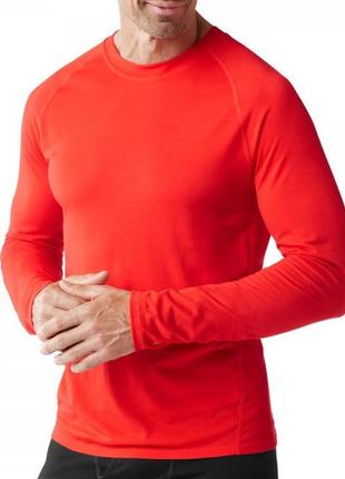 Термофутболка smart wool merino 150 baselayer long sleeve fire red l (1033-sw 14042.673-l)