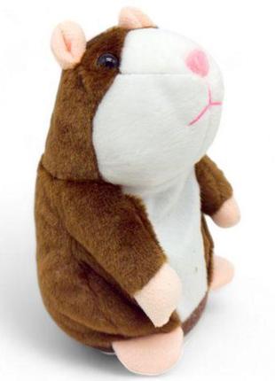 Интерактивная игрушка "хомяк-повторюшка", коричневый