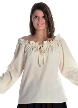 Средневековая блуза коттон фэнтези реконструкции