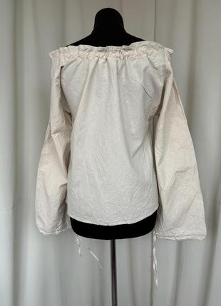 Средневековая блуза коттон фэнтези реконструкции