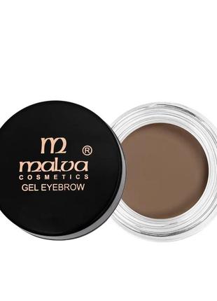 Гель для бровей malva cosmetics gel eyebrow тон №02 blonde бежевый