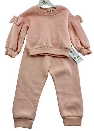 Костюм 9, 12, 18, 24 місяці туреччина костюм для новонародженого набору на дівчинку рожевий (кдн177)