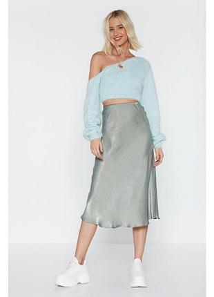 Женский укороченный вязаный свитер nasty gal