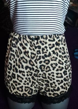 Леопардові шортики для сна