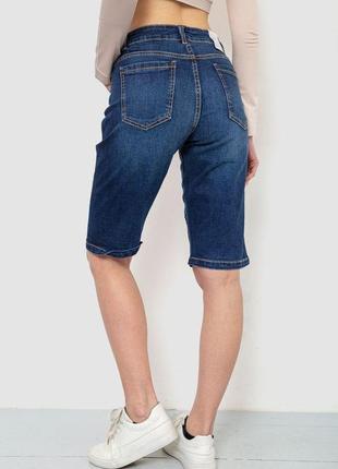 Шорти жіночі джинсові, колір темно-синій, 226r20164 фото
