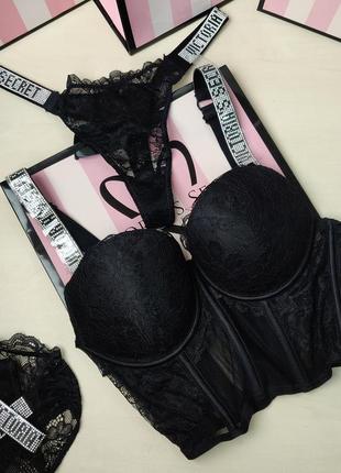 Сетевой комплект женского белья victoria’s secret корсет