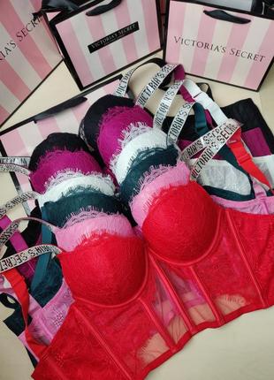 Мережевний комплект жіночої білизни victoria's secret корсет5 фото