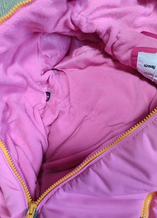 Утепленный зимний комбинезон 98 размер розовый гибискус7 фото