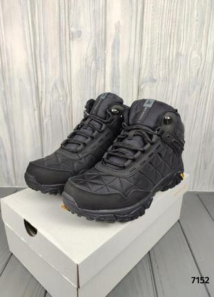 Чоловічі черевики зимові merrell moab 3 mid black6 фото