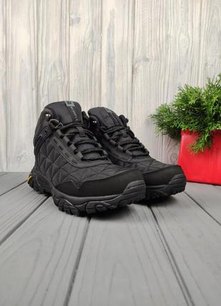 Чоловічі черевики зимові merrell moab 3 mid black9 фото