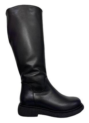 Чоботи женские зимние vilansi v8557 black leather 38 размер