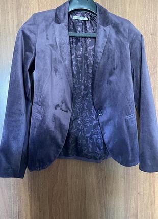 Пиджак велюровый stradivarius