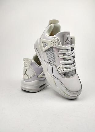 Зимние кроссовки nike air jordan 4 retro winter all white
