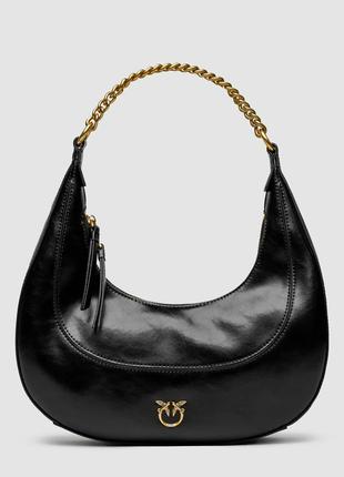 Сумка женская pinko  💎  classic brioche bag hobo black  ki99312