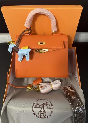 Сумка жіноча hermes  orange gold  ay360