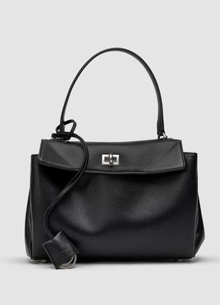 Сумка женская balenciaga   💎  rodeo black/silver  ki99517