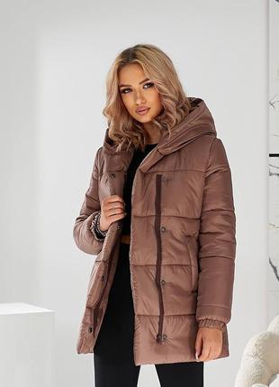 Тепла, найсучасніша жіноча тепла куртка, від 42 до 58 розміру!