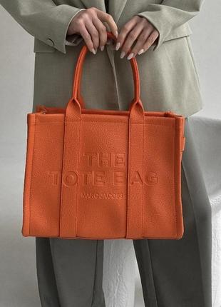 Сумка жіноча marc jacobs    tote bag mini orange  bo37327
