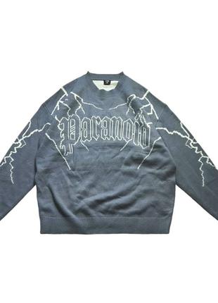 Светр paranoid,стиль y2k,бренд:fsbn